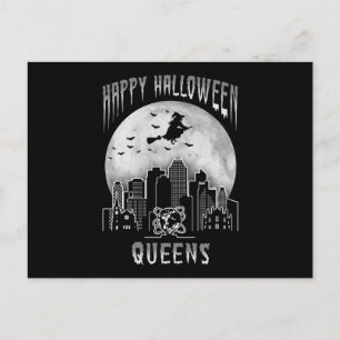 Happy Halloween Queens New York Postcard
