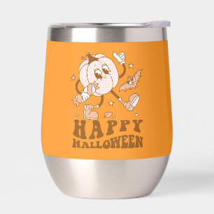 Happy Halloween Retro Polka Dot Pumpkin
