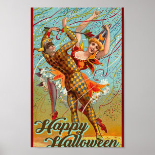 Happy Halloween Retro Poster