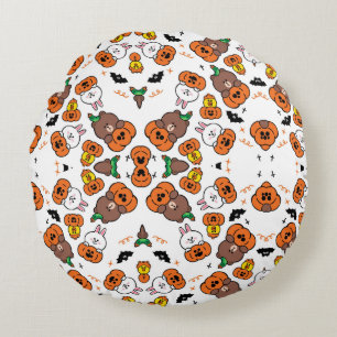Happy Halloween Round Pillow