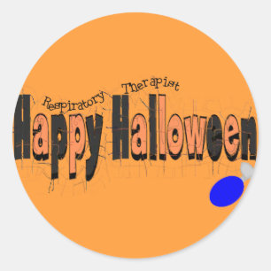 Happy HAlloween RT with AMBU Classic Round Sticker