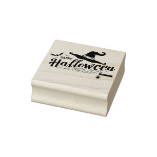 Happy Halloween Rubber Stamp