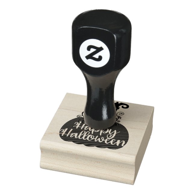 Happy Halloween Rubber Stamp (Stamp)
