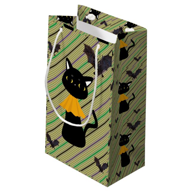 Happy Halloween Sac cadeau, Chat noir (Dos Angle)