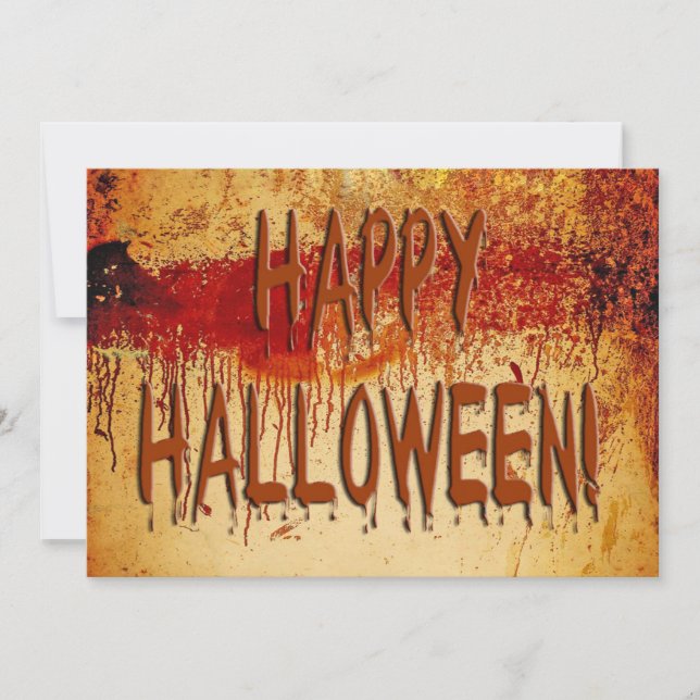 Happy Halloween sang tendu Mur Invitation (Devant)