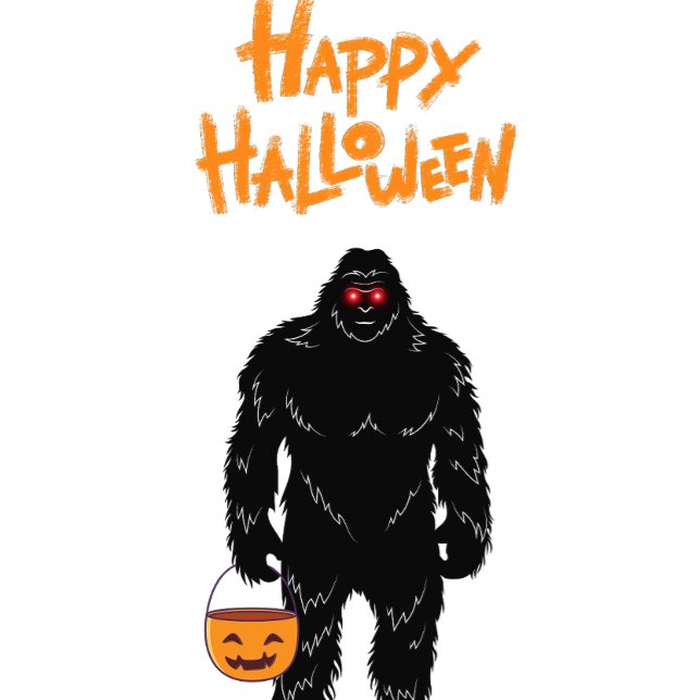 Happy Halloween Sasquatch Trick or Treating T-Shirt (Creator Uploaded)
