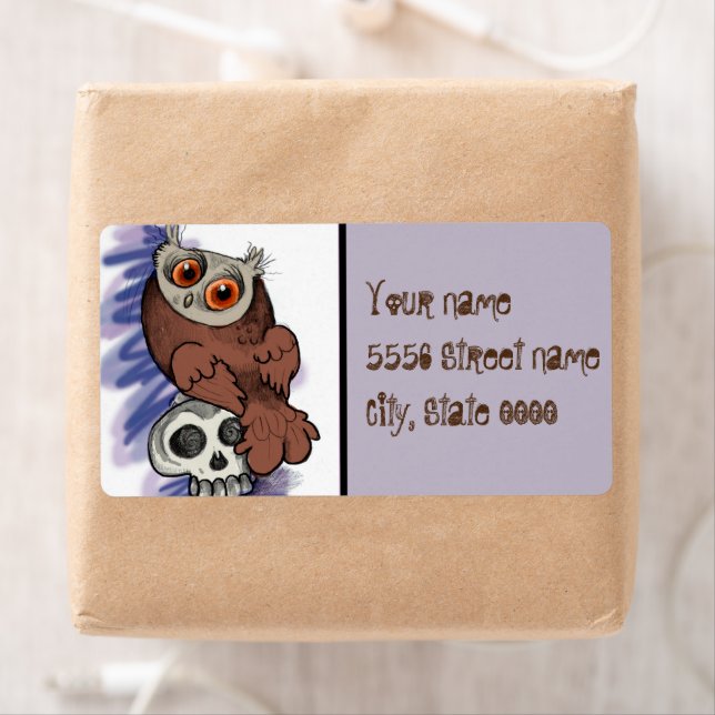 Happy Halloween! Scardy Owl Skull (Insitu)