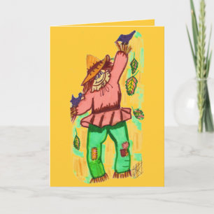 HAPPY HALLOWEEN SCARECROW card