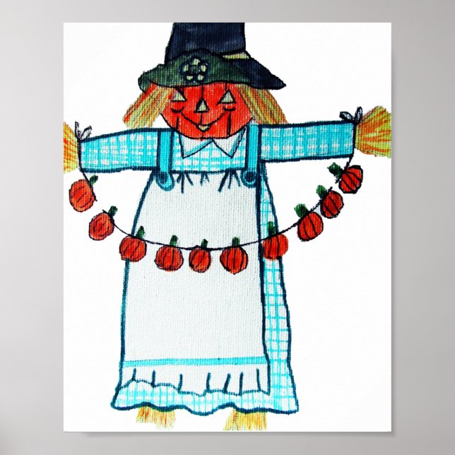 HAPPY HALLOWEEN SCARECROW   POSTER (Front)