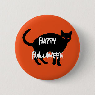 Happy Halloween Scary Cat 2 Inch Round Button