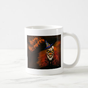Happy Halloween Scary Clown Coffee Mug