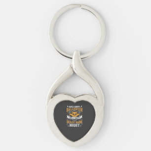 Happy Halloween Scary Dark Night Vector Design Keychain