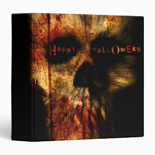 Happy Halloween Scary Skull 1.5" Photo Album Binder