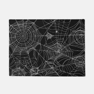 Happy Halloween Scary Spider Webs Doormat