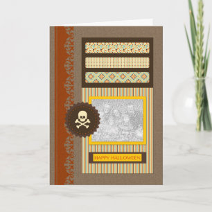 happy halloween scrapbook card