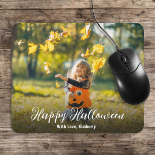 Happy Halloween Script Personalized Mouse Pad