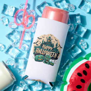 Happy Halloween Seltzer Can Cooler
