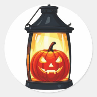 Happy Halloween Series 4 - Pumpkin Lantern Sticker