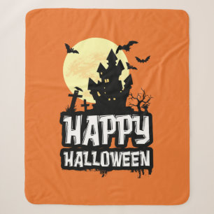 Happy Halloween Sherpa Blanket