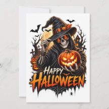 Happy Halloween Skeleton Pumpkin Gift for Men