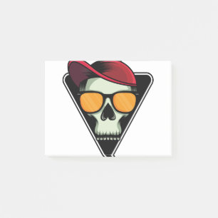 Happy halloween skull post-it notes