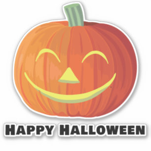 Happy Halloween Smiling Pumpkin