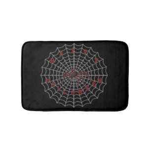 Happy Halloween Spider Bath Mat