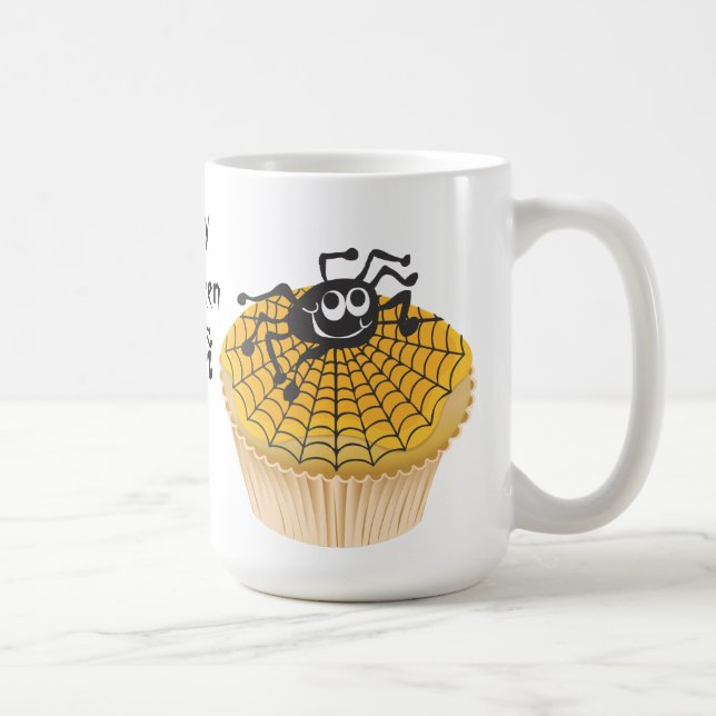 Happy Halloween Spider Cupcake Mug (Right)