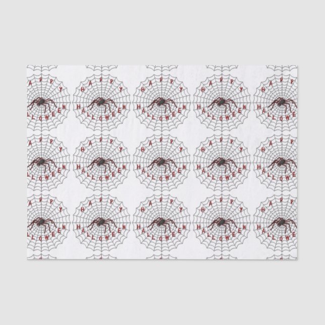 Happy Halloween Spider Tissue Paper (Front)