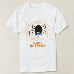 Happy Halloween   Spider Wearing A Mask T-Shirt