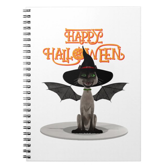 Happy Halloween. Spiral Photo Notebook (Front)
