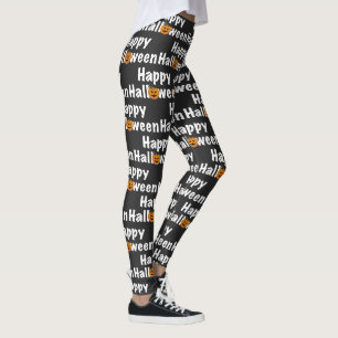 Happy Halloween spooktacular pumpkin Jack-lantern Leggings