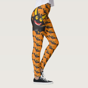 Happy Halloween Spooky Bat Leggings
