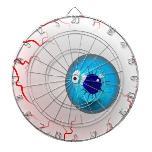 Happy Halloween! Spooky Blue Eyeball Dartboard