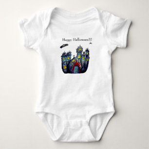 Happy Halloween Spooky Castle T-shirt Baby Bodysuit