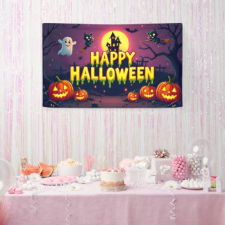 Happy Halloween Spooky & Cute Banner