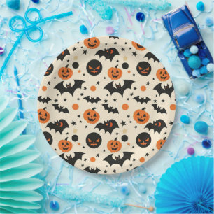 Happy Halloween Spooky Cute & Festive Halloween  Paper Plate
