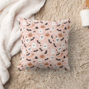 Happy Halloween Spooky Cute & Festive Halloween Throw Pillow