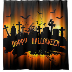Happy Halloween Spooky Grave Yard