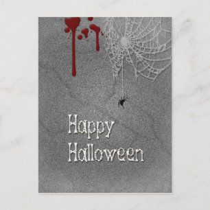 Happy Halloween Spooky Gravestone Postcard