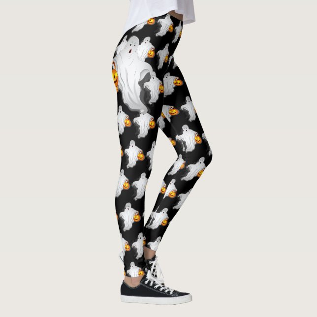 Happy Halloween Spooky Leggings (Right)