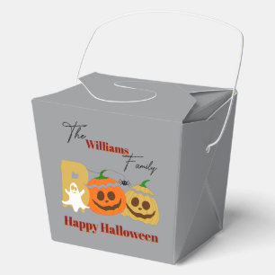Happy Halloween Spooky Pumpkin Favour Box
