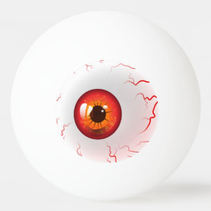 Happy Halloween! Spooky Red Eyeball Ping Pong Ball