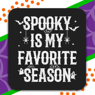 Happy Halloween Spooky Season Funny Halloween Square Sticker