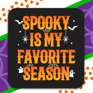 Happy Halloween Spooky Season Funny Halloween Square Sticker