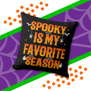 Happy Halloween Spooky Season Funny Halloween Throw Pillow