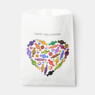 Happy Halloween Spooky Sweet Candy Heart Favour Bag