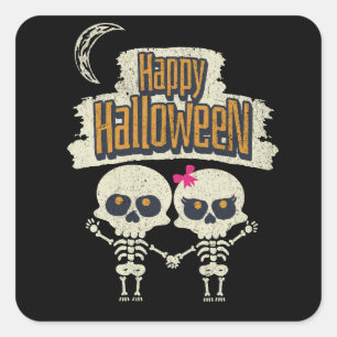Happy Halloween Square Sticker