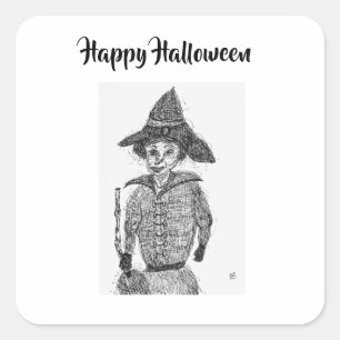 Happy Halloween Square Sticker