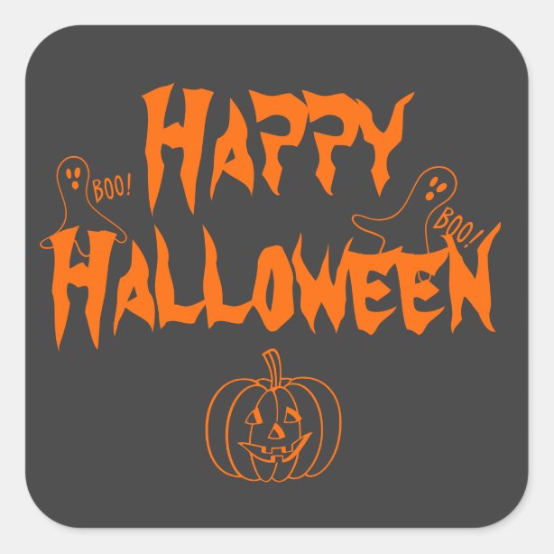 Happy Halloween Stickers | Zazzle CA